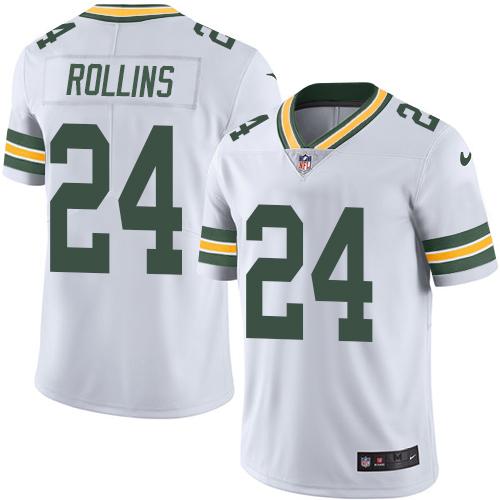Nike Packers #24 Quinten Rollins White Men's Stitched NFL Vapor Untouchable Limited Jersey - Click Image to Close